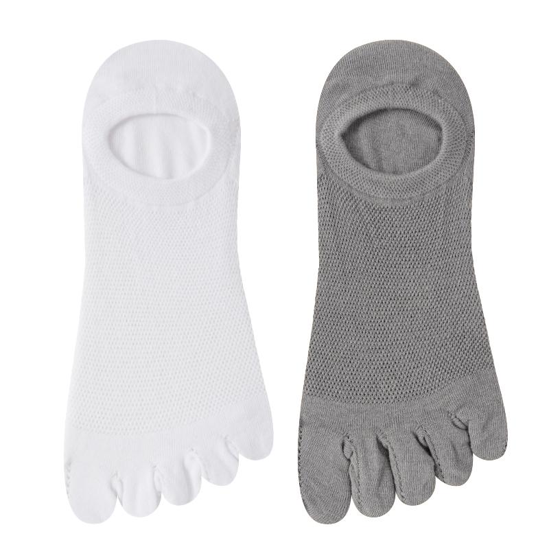 2 páry pánských prstových podkolenek dámských prodyšných bavlněných sportovních běžeckých kotníkových bavlněných krátkých ponožek s pěti prsty