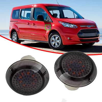 2 peças de luzes de seta laterais do carro, lâmpada indicadora adequada para Ford Transit Connect 2010-2021, fumaça/amarelo/transparente