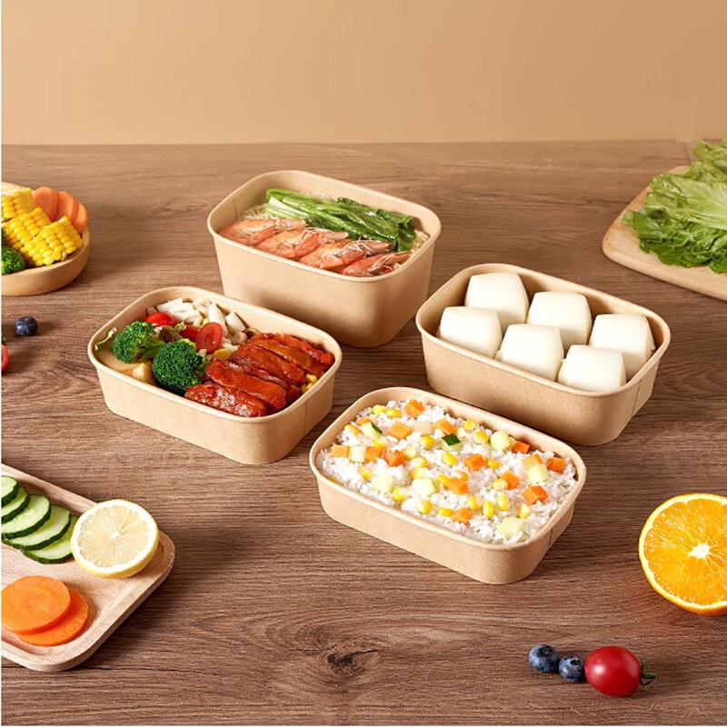 Eco-Friendly 1000ml Rectangular Takeaway Food Containers