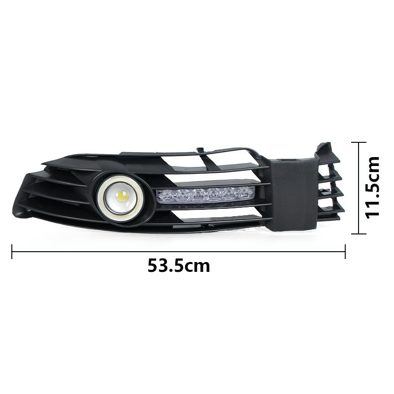 Car Angel Eye Daytime Running Light Fog Lights Grille With LED Lamp For Volkswagen VW Passat B5 B5.5 2000-2005