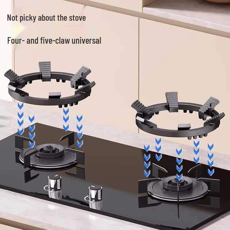 Universal Gas Stove Anti-Slip Trivet: Milk Pot and Small Pot Stand with Four or Five Prongs.