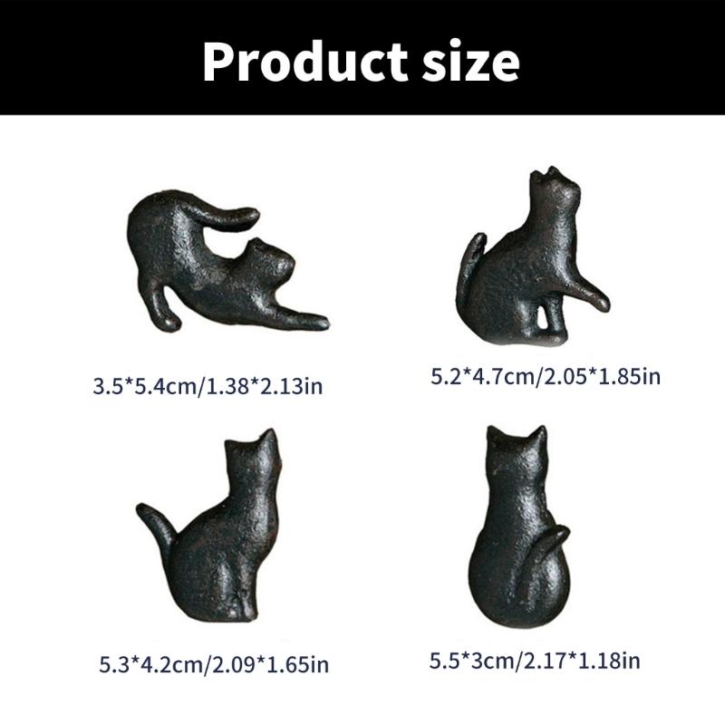 4Pcs Cats Shape Dressers Knob Kitchen Cabinet Door Handle Wardrobe Pulls Simple Drawer Knob Unique Furniture Hardware
