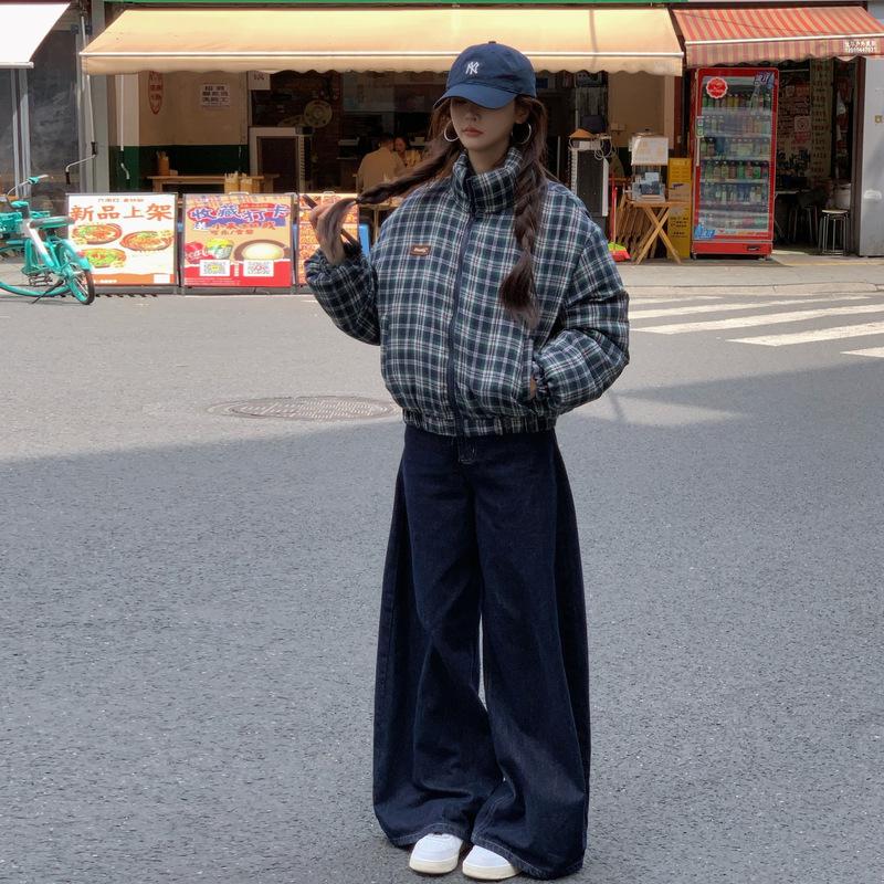 

Зимняя новая стеганая куртка Супер красивая короткая утолщенная маленькая корейская стеганая куртка XL