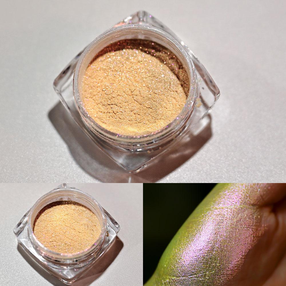 1box Multi-Chrome Shifting Nail Chameleon Pigments Unicorn Mirror Nail Powder Polarized Chameleon Rubbing Dust 0.3gram