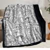 Coloring Blanket with Mushroom & Forest Graffiti Book Soft Plush Flannel All-Season Cozy Throw Suitable for Coloring Parties Birthday Christmas Gift