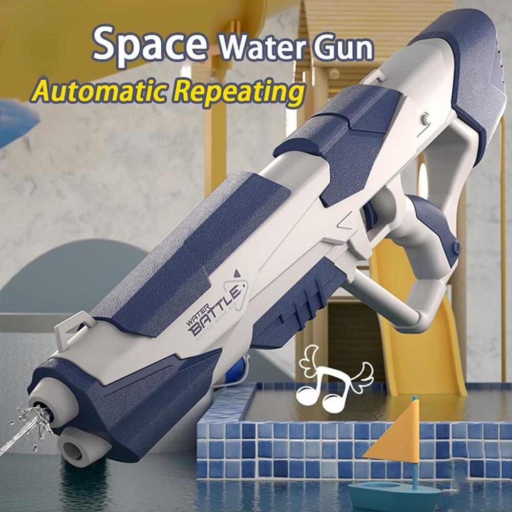 Space Water Gun Electric Automatic Water Absorption Water Fights Toy Outdoor Beach Swimming Pool Bath Toys for Children Kid Gift