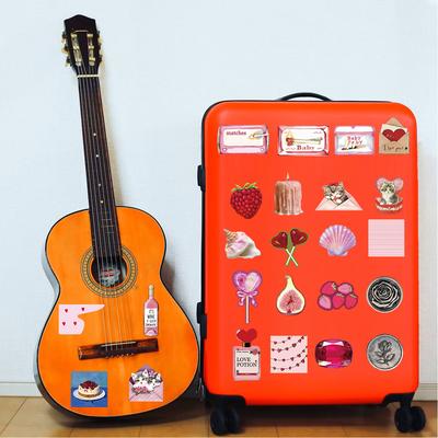 50PCS Kawaii Pink Girlhood Sticker Harajuku Decoration Laptop Home Decoration Guitar Luggage Cafe Bicycle Creative Stickers