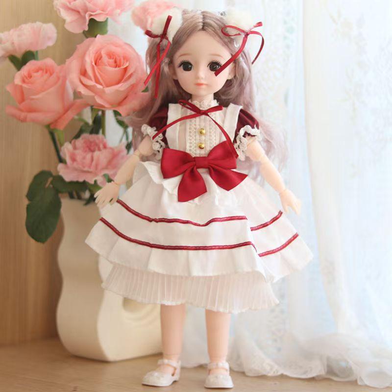 Oblečení pro 30cm panenku Pěkné šaty 1/6 BJD panenka DIY Oblékání Lolita Princeznovská sukně Oblečení Hračka pro dívku Sváteční dárek Doplňky pro panenku