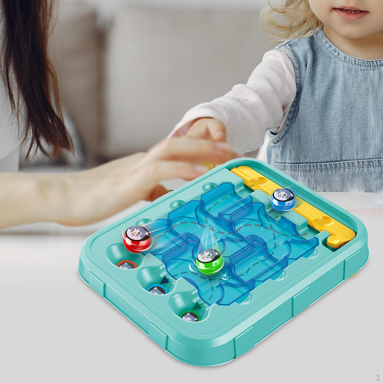 

Maze Board Game Marbles Maze, Interactive Learning Brain Teaser Puzzle Family for Children,