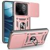 For vivo Y39 5G/Y300i 5G Case with Slide Camera Lid PC+TPU Kickstand Phone Cover
