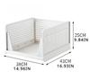1PC Stackable Plastic Storage Basket Collapsible Clothes Storage Box Living Room Bathroom Kitchen Office Shelf Container 6 Size