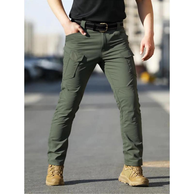 Multifunctional pockets and button zipper placket lightweight breathable overalls for all seasons 5