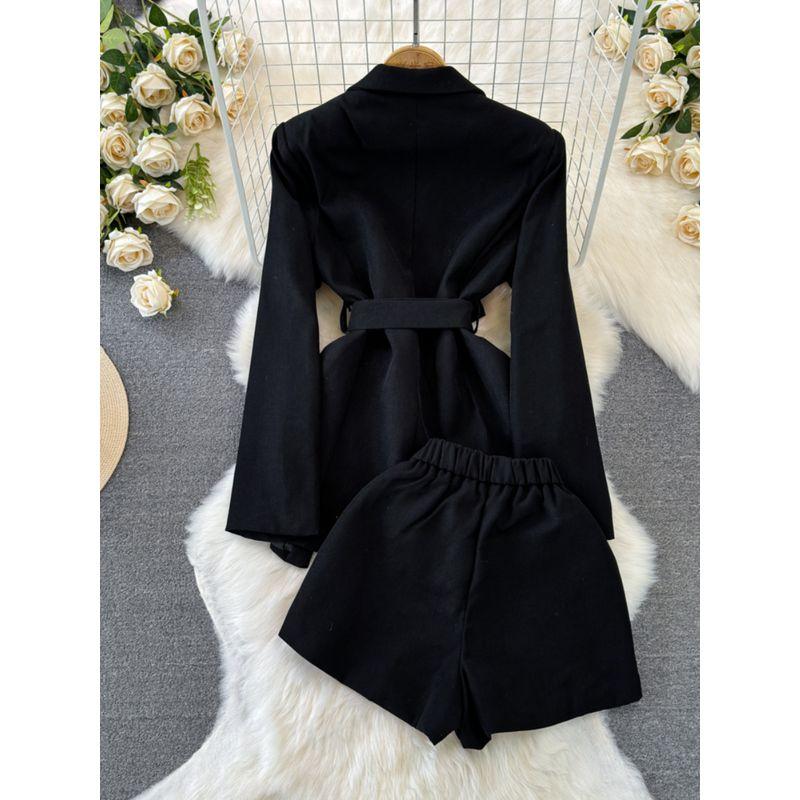 K-style Elegant Mid Length Long Length High Waist Slim Looking Fashion Suit