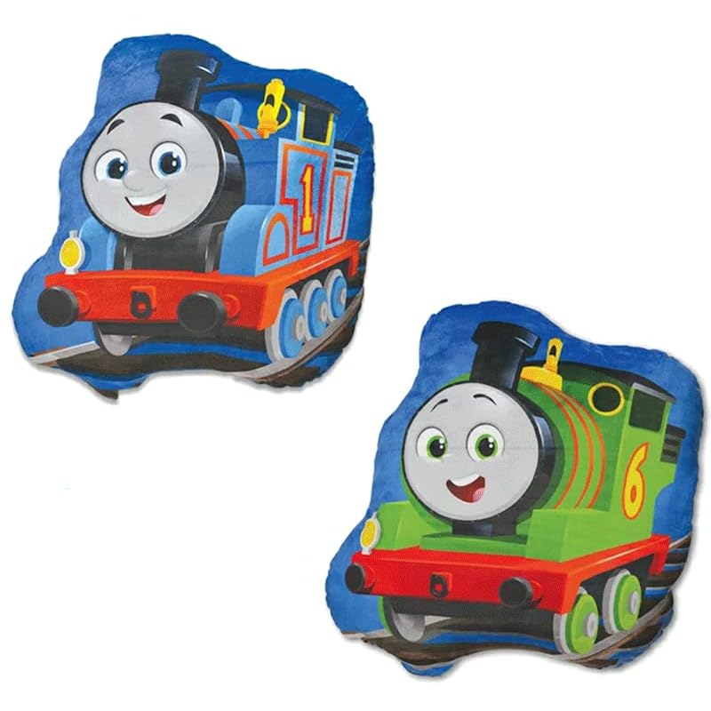 Yamani Thomas the Tank Engine Percy Die-Cut Cushion 3D Plush Toy Interior Decor (Thomas/11413)