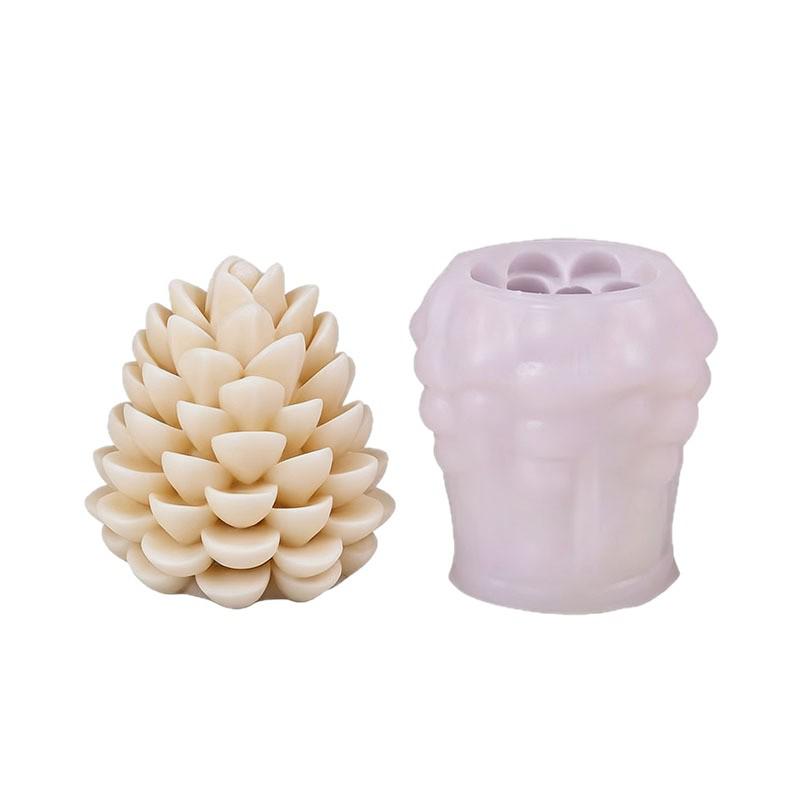 Christmas Pinecone Candle Mold for DIY Resin & Plaster Decorations