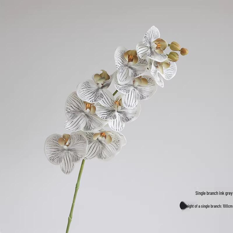 Große 9-Kopf Phalaenopsis Orchidee Künstliche Blume für Hotel- oder Wohnzimmerdekoration