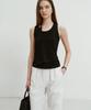 Deonseuteu Layered Sleeveless Top Black_Udts4B230Bk