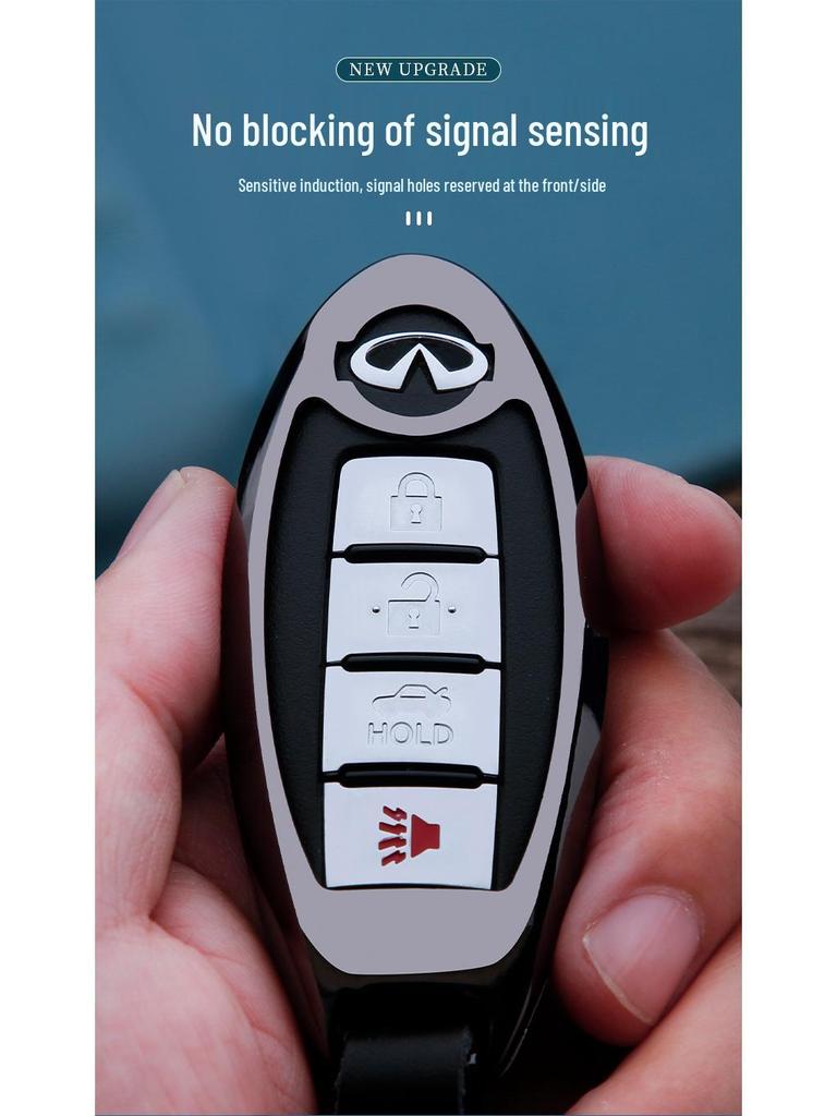 Infiniti QX Series Key Accessories: Fits QX50L (2020), QX60, QX70, QX30 Key Shells and Keychains