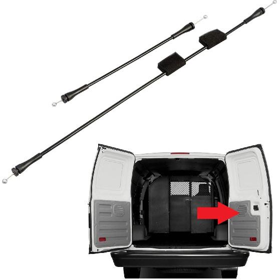 Rear Door Upper Latch Cable Left and Right Side Compatible with 1997-2003 Ford F150 2004 F150 Heritage 1997-1999 F250 Door Upper Latch Cables