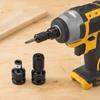 2pcs Telescopic Design Impact Wrench Adapter 1/2 to 1/4 Inch Hex Socket Adaptor  For Electric Wrench
