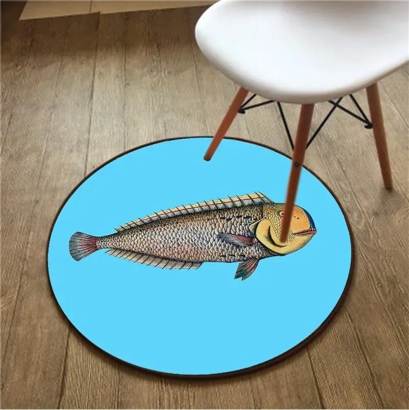 Black and White Girl Avatar 3D Carpet – Circle Rug for Living Room, Area Rug, Outdoor Rug, Room Decoration, Yoga Mat