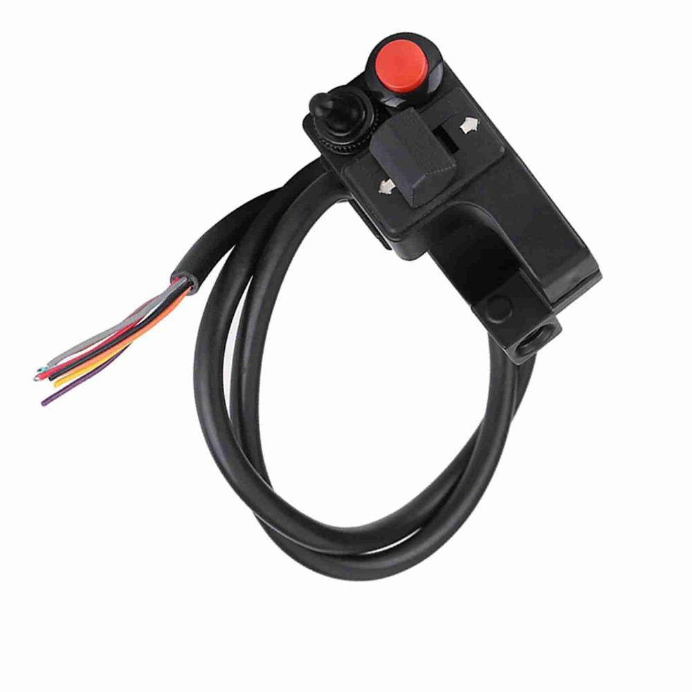 Multi-Function Motorcycle Handlebar Control Switch Single Push Blinker Push Button for GS Offroad