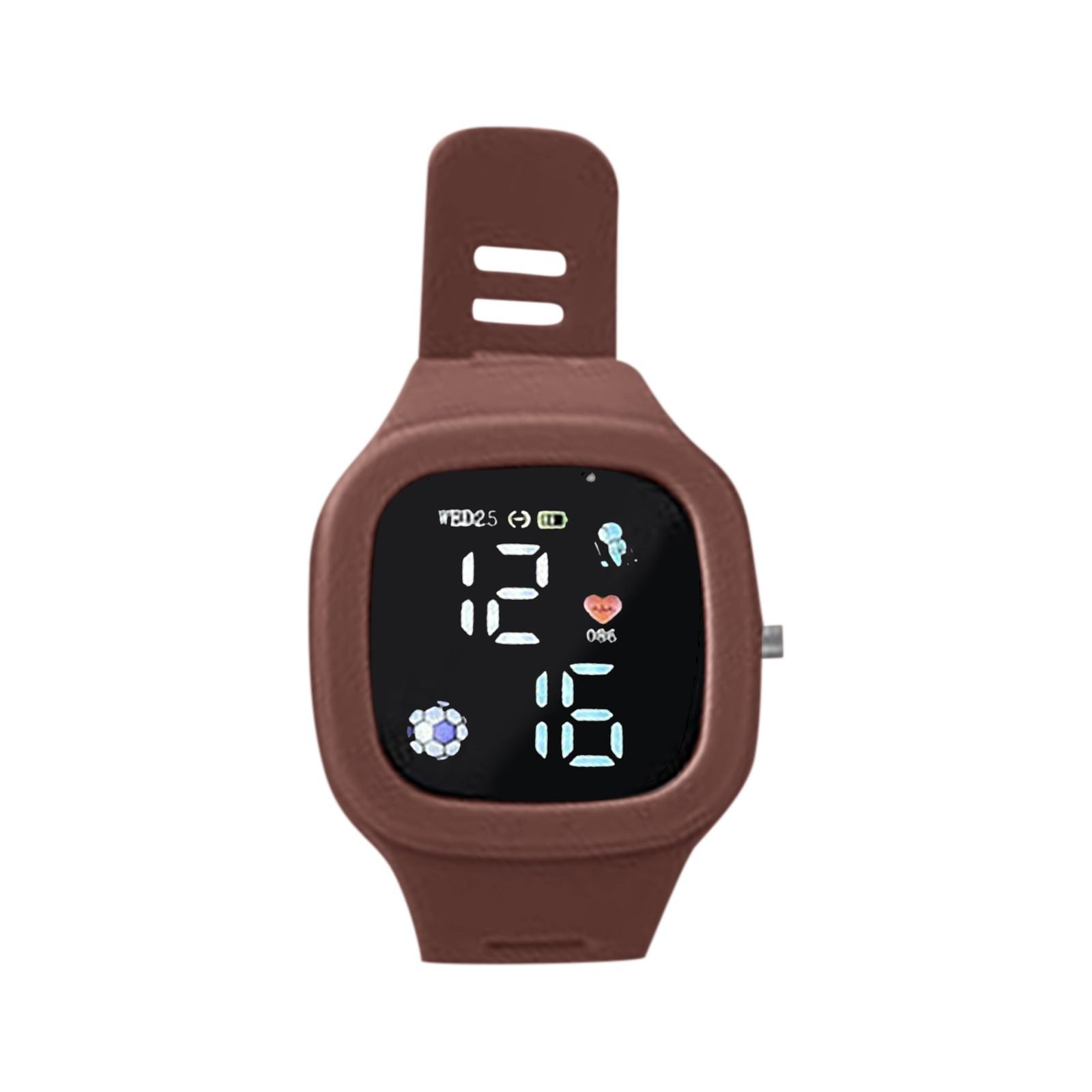 

Часы для мужчин и женщин, светодиодные цифровые спортивные часы для детей, мальчиков и девочек, квадратный большой циферблат, водонепроницаемые силиконовые студенческие электронные наручные часы