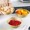 Bamboo Woven Basket: Multi-Use Storage, Fruit Plate, Steamed Bun, Winnowing, Dried Fruit, Candy, Kitchen Drainer, Vegetable Wash Basket