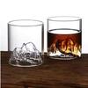 High Borosilicate Transparent Mountain Viewing Glass Tibetan Mountain Glass Whiskey Glass Home Creative Bar Cup