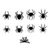 Ensemble d'autocollants Araignée Chauve-souris d'Halloween avec Lumières LED Améliorateur d'Atmosphère Effrayant Décorations Intérieur Extérieur