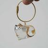 Cat Hair Storage Bottle Transparent Pet Fur Keepsake Capsule for Collecting Cat And Dog Hair Pet Memorial Urns Keychain for Cats Lover
