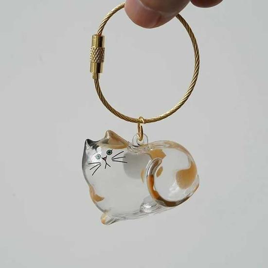 Cat Hair Storage Bottle Transparent Pet Fur Keepsake Capsule for Collecting Cat And Dog Hair Pet Memorial Urns Keychain for Cats Lover