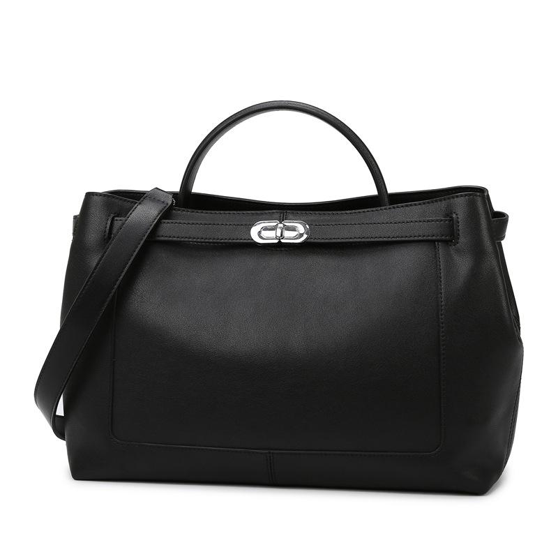 

Tote bag European and American fashion large-capacity bag women s new high-end casual shoulder bag simple women s handbag чёрный