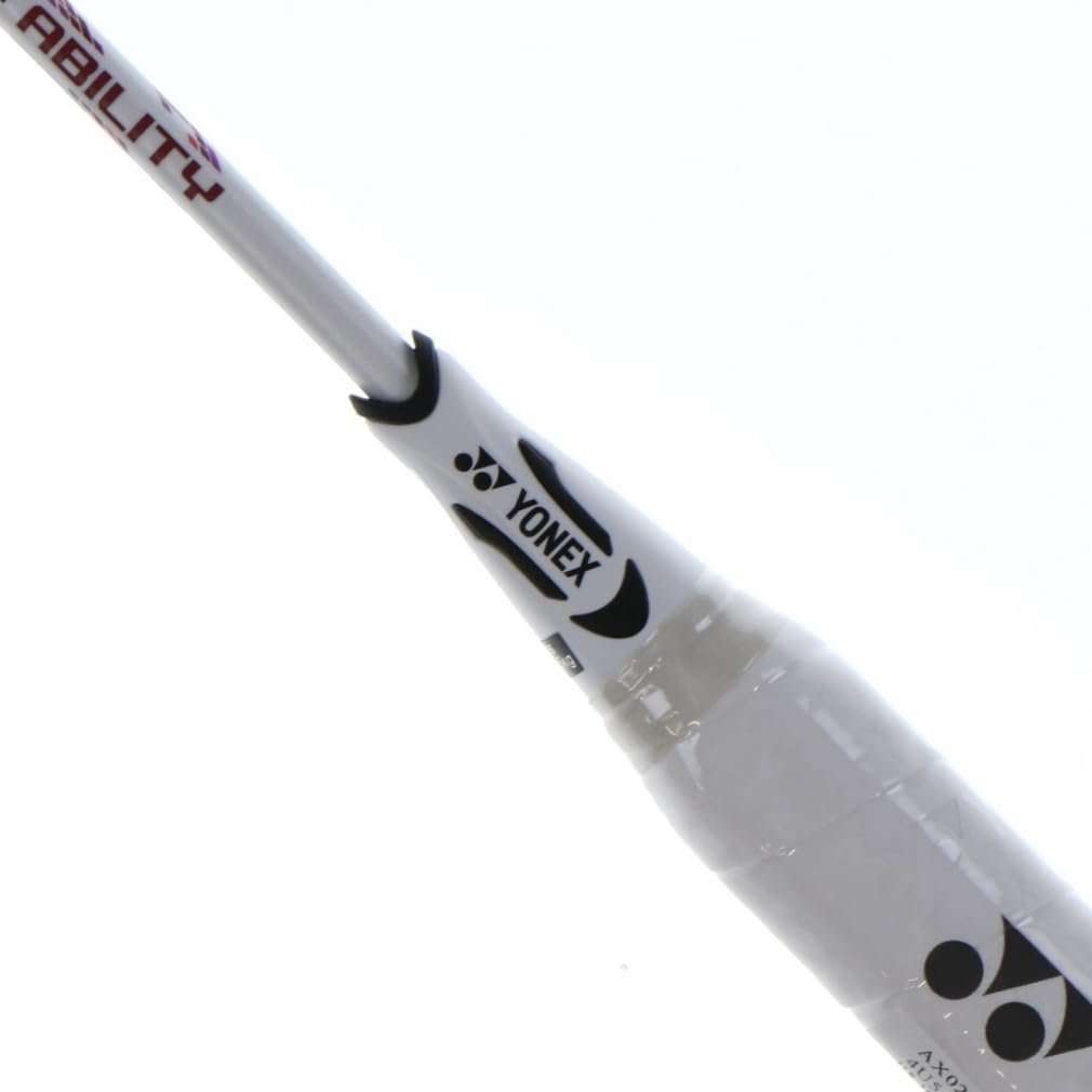 YONEX ASTROX 02 Ability Badminton White X Pink 4U-5 Racket, Pre-strung,