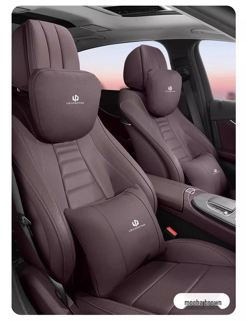 Suporte Lombar para Bancos de Carro Leapmotor T03/C11/C01/C16/C10 - Conforto de Alta Qualidade e Proteção da Cintura Encosto de Cabeça