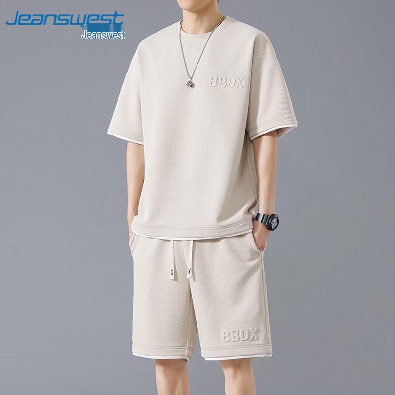 

Jeanswest Men s Casual Short Sleeve & Shorts Set XL