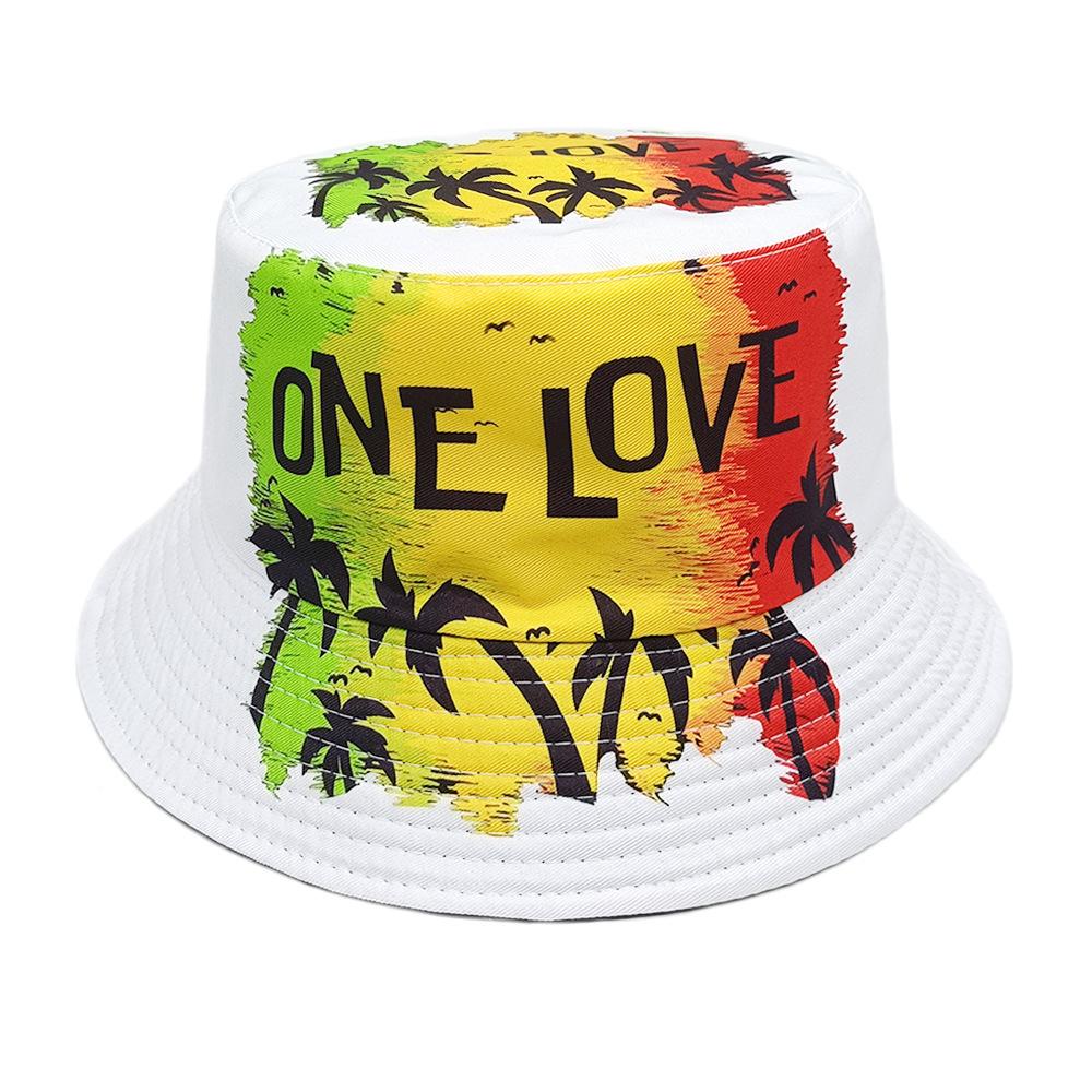 ONE LOVE Letter Print Bucket Hats for Men's and Women's Summer Outdoor Sunscreen Panama Unisex Fisherman Caps Sun Gorras Fashion