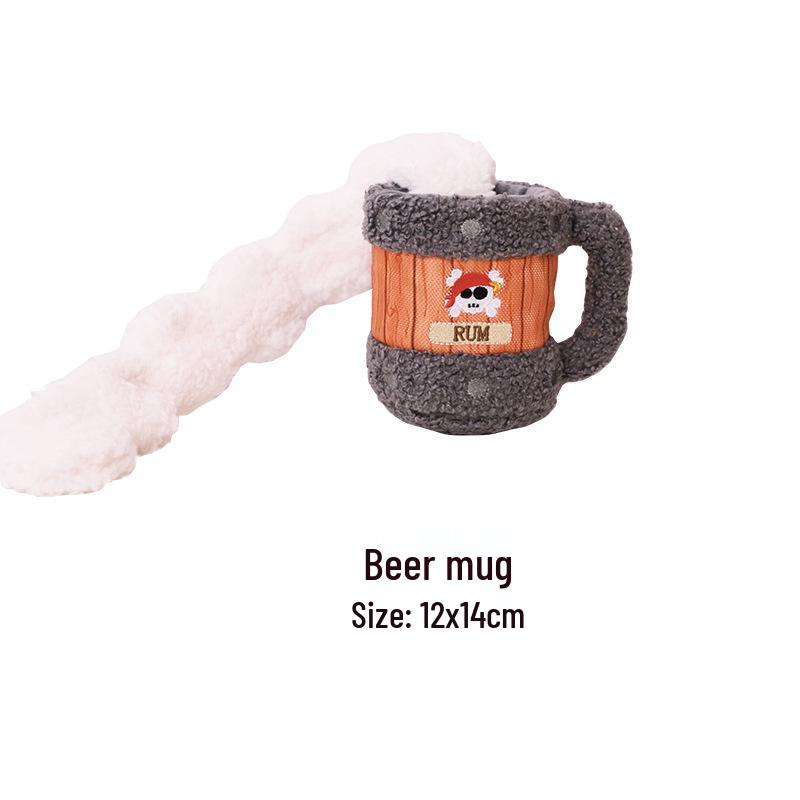 GiGwi Pirate Dog Toy: Plush, Teething, Crinkle Paper, Squeaky, Pull-Resistant, Durable, Tug-of-War & Boredom Relief.
