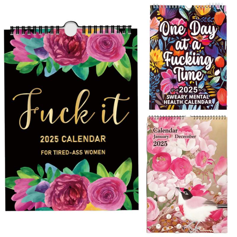 Fxxk It 2025 Calendar Planner For Tiredass Women Newest Christmas New Gift Year