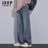 JEEP SPIRIT Men's Relaxed Fit Straight Leg Denim Jeans