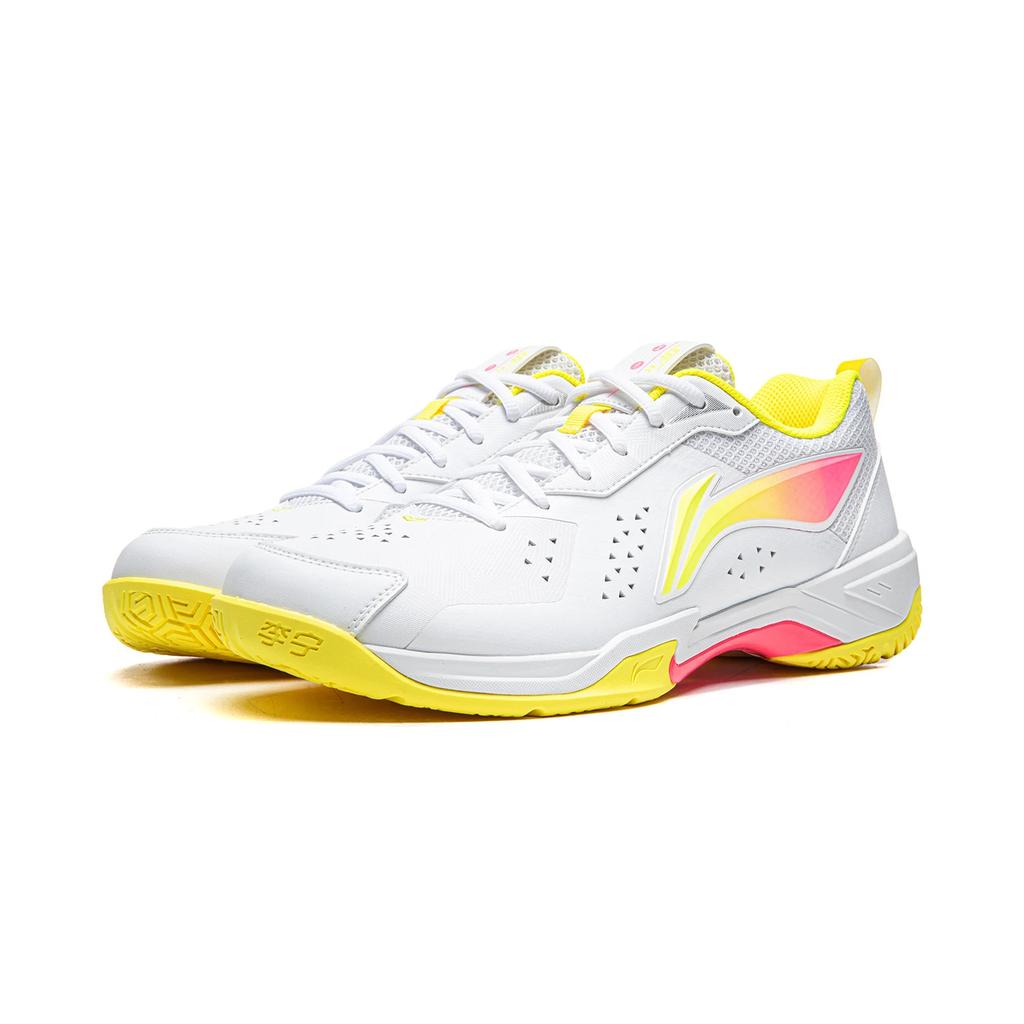 Li Ning Blade 2 SE Abrasion Resistant Breathable Coverage Support Low Top Badminton Shoes Unisex White Pink AYTW001-2