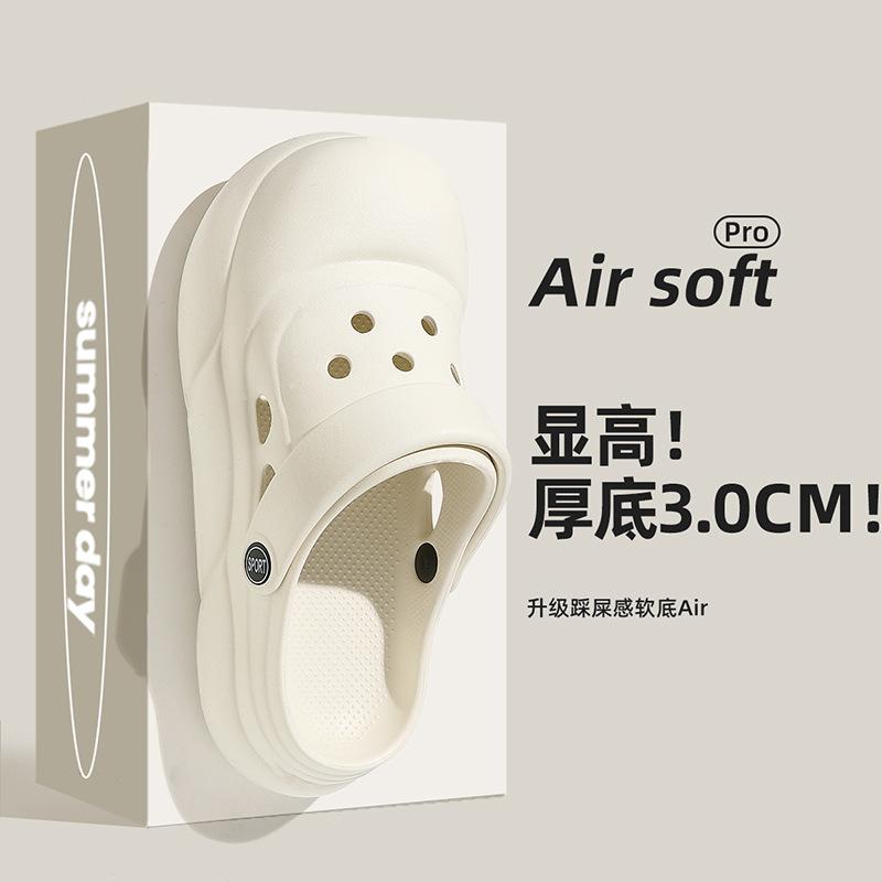 Hole shoes wear summer thick-soled new EVA soft-soled non-slip bag head sandals