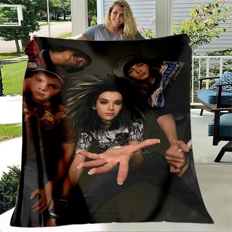3D Tokio Hotel band printed blanket Kids Warm blanket Flannel Soft Cozy Blankets Sofa Bed Blanket Travel Blankets Birthday Gift