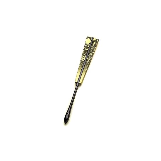 Kyoto Folding Fan, Dance Fan, Fantasy, Made in Japan, Gold, 9.5 sun (approx. 29cm), Kyoto, Black Lac