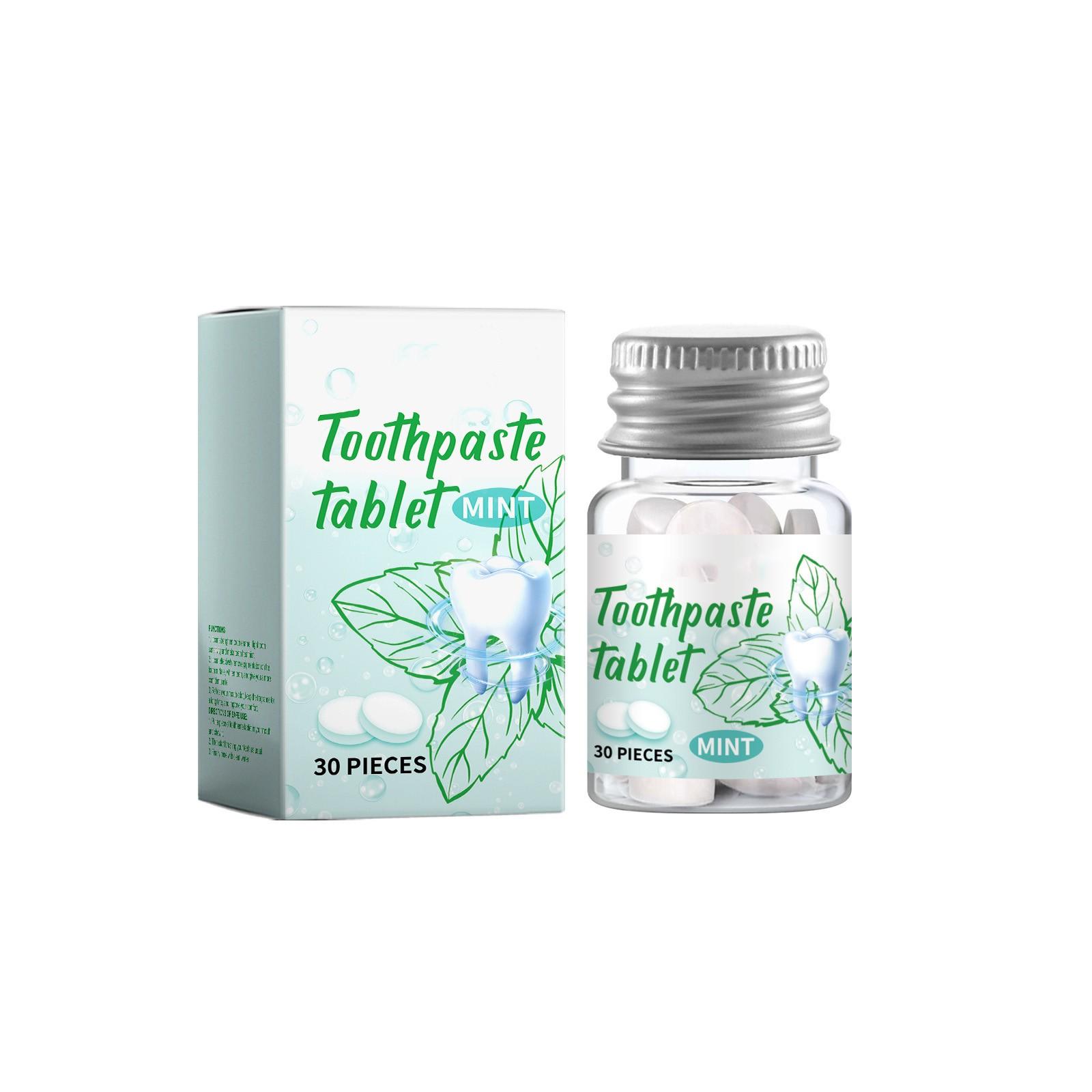 

Твердые таблетки зубной пасты для глубокой очистки зубов, ухода за полостью рта, желтых зубов, грязи, очищения, портативные таблетки зубной пасты One Size зелёный