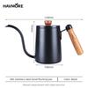 Portable Specialty Stainless Steel Gooseneck Pour Over Coffee Kettle Coffee Pot with Wooden Handle