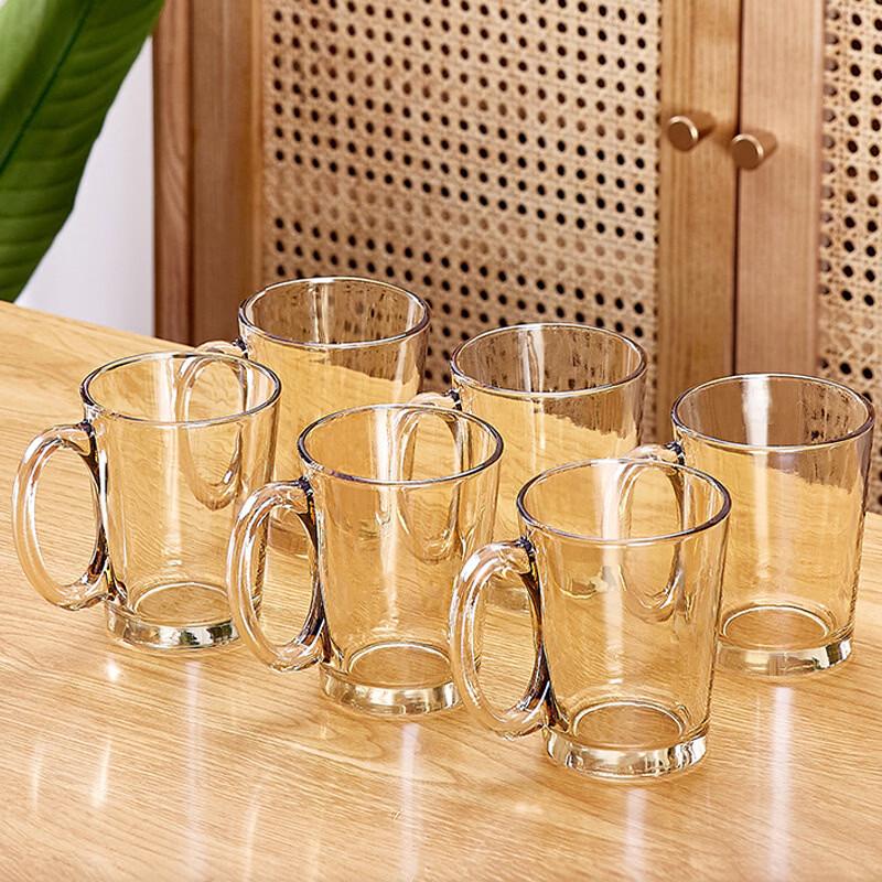 OLOEY Heat-Resistant Glass Cup Set with Holder