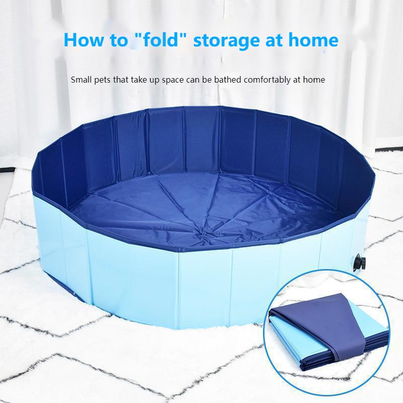Foldable PVC Pet Bathtub, Pet Shop, Dog Bath, Swimming Pool, Multi-purpose Portable Animal Bathtub