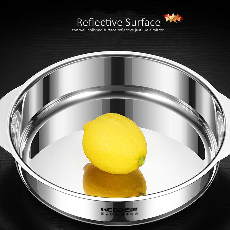 

Сертификация Чистая нержавеющая сталь 304 Обеденный таз Устойчивый к падениям Никогда не деформируется Салатница Семейная столовая посуда Обеденная тарелка