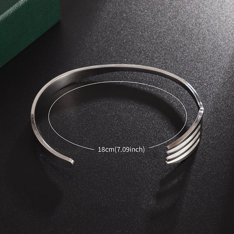 Modeontwerp Roestvrij Staal Gebogen Tafelgerei Vork Open Armband Mannen en Vrouwen Persoonlijkheid Bedel Hip Hop Casual Sieraden Cadeau